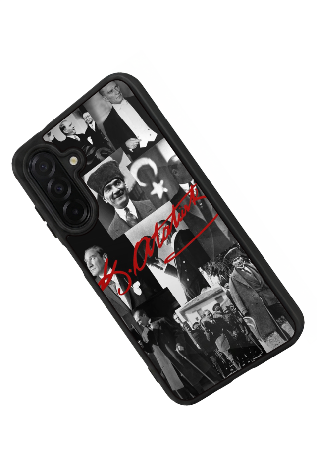 Samsung Galaxy A56 Uyumlu Mustafa Kemal Ataturk Tasarımlı Glossy Premium Kılıf