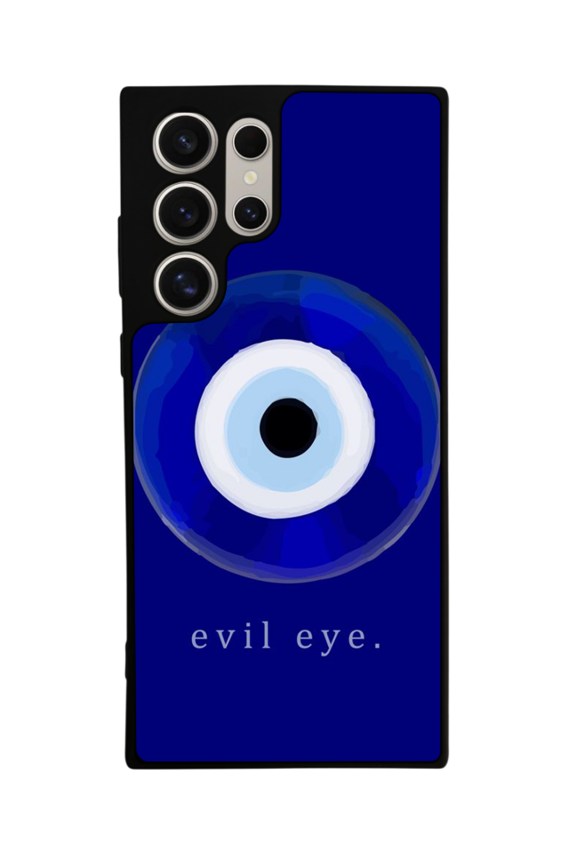 Samsung Galaxy S23 Ultra Uyumlu Nazar Tasarımlı Glossy Premium Kılıf