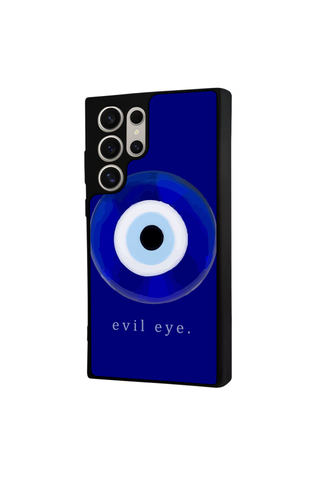 Samsung Galaxy S23 Ultra Uyumlu Nazar Tasarımlı Glossy Premium Kılıf