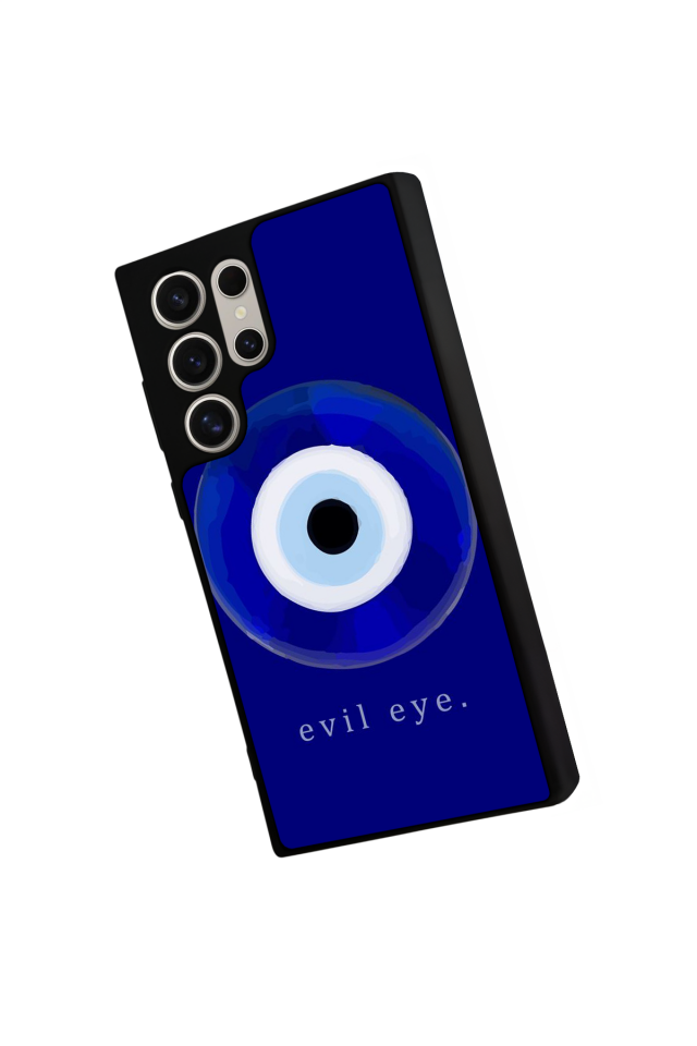 Samsung Galaxy S23 Ultra Uyumlu Nazar Tasarımlı Glossy Premium Kılıf