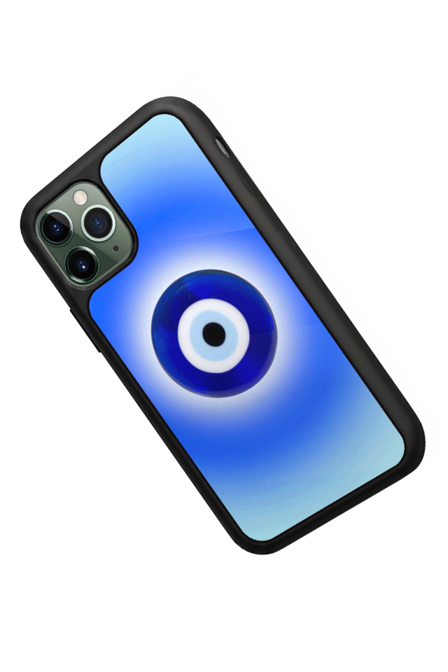iPhone 11 Pro Uyumlu Nazar Tasarımlı Glossy Premium Kılıf
