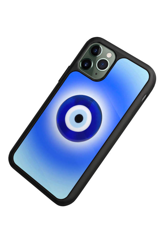 iPhone 11 Pro Uyumlu Nazar Tasarımlı Glossy Premium Kılıf