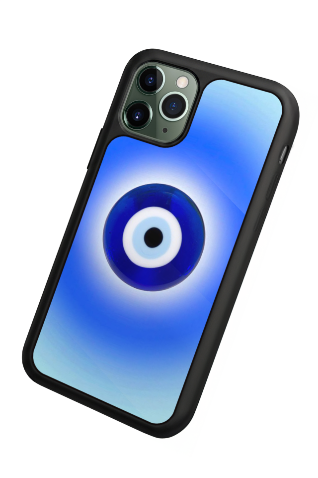iPhone 11 Pro Uyumlu Nazar Tasarımlı Glossy Premium Kılıf