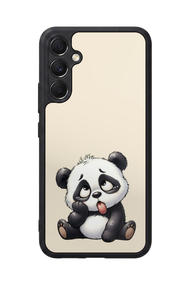 Samsung Galaxy A34 Uyumlu Panda Tasarımlı Glossy Premium Kılıf
