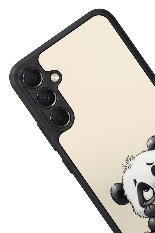 Samsung Galaxy A34 Uyumlu Panda Tasarımlı Glossy Premium Kılıf
