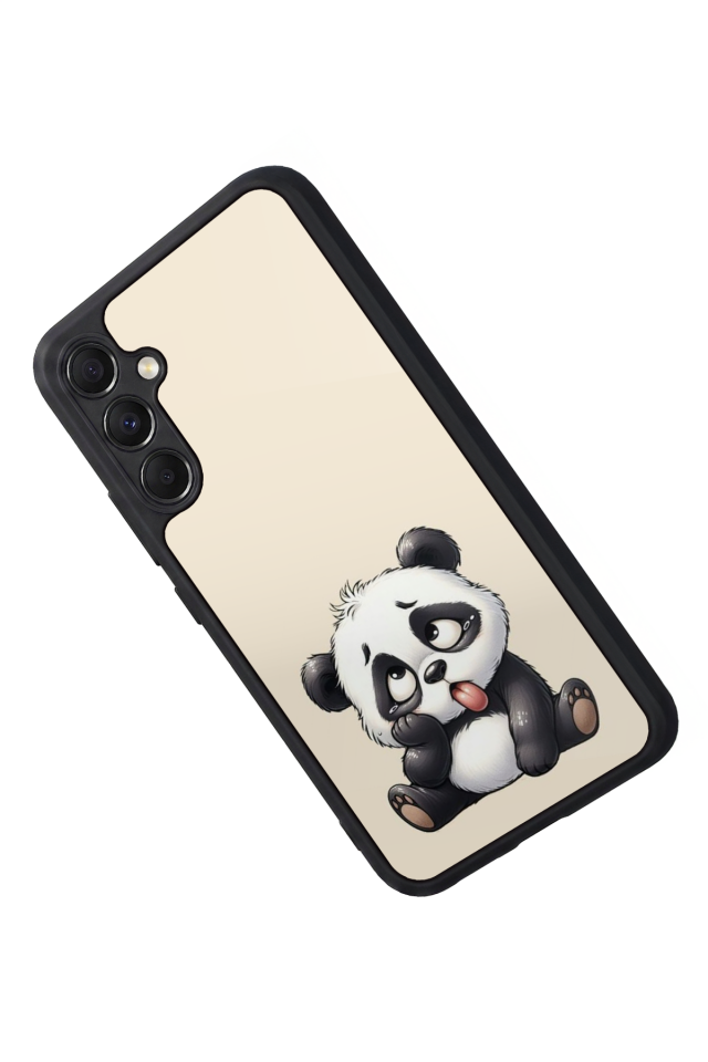 Samsung Galaxy A34 Uyumlu Panda Tasarımlı Glossy Premium Kılıf