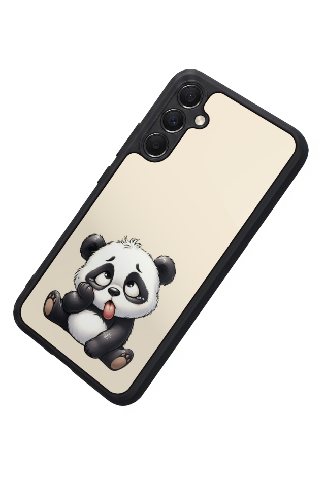 Samsung Galaxy A34 Uyumlu Panda Tasarımlı Glossy Premium Kılıf