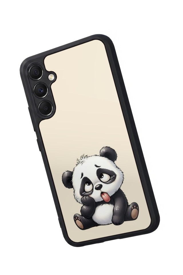Samsung Galaxy A34 Uyumlu Panda Tasarımlı Glossy Premium Kılıf