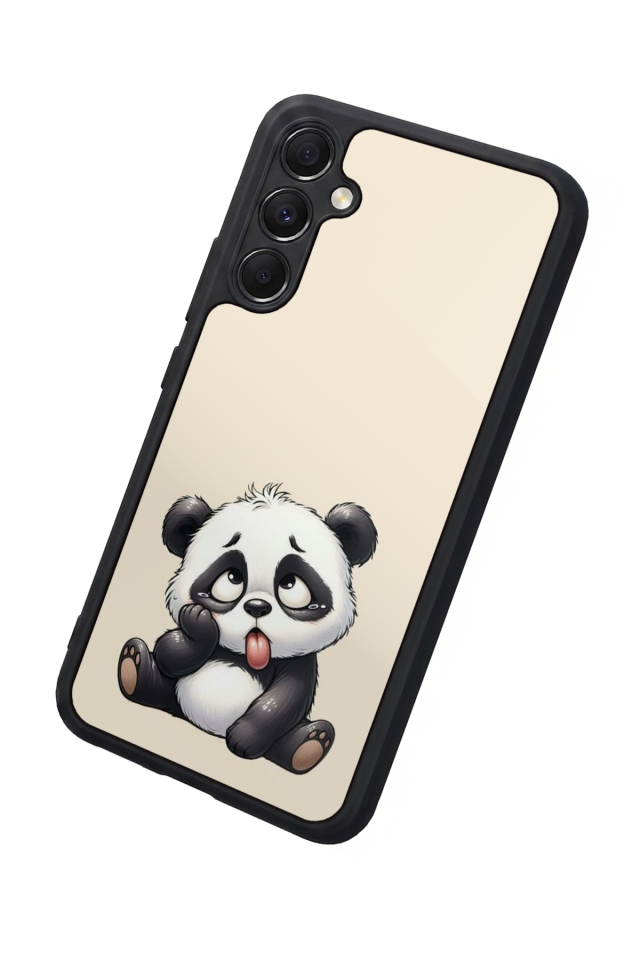 Samsung Galaxy A34 Uyumlu Panda Tasarımlı Glossy Premium Kılıf
