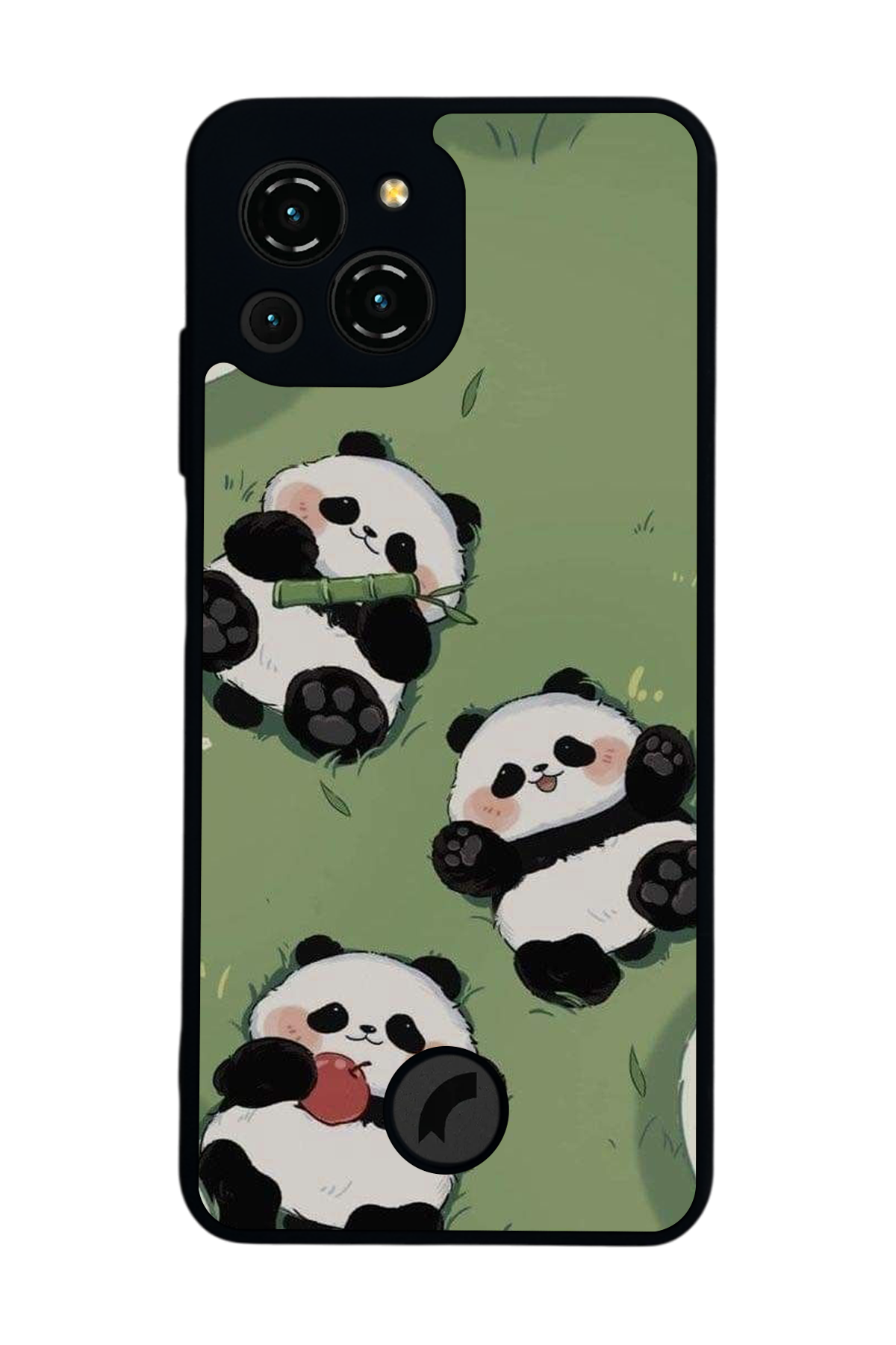 Reeder S23 Pro Max Uyumlu Panda Tasarımlı Glossy Premium Kılıf