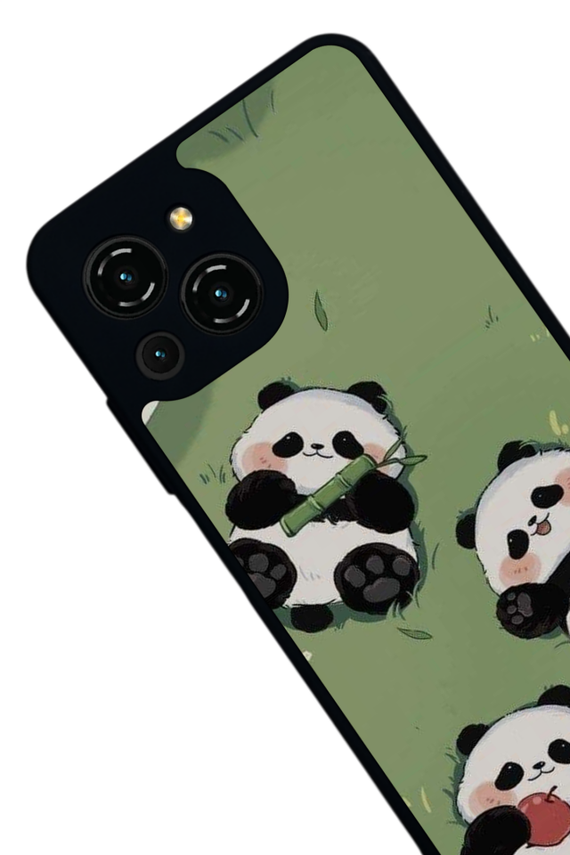 Reeder S23 Pro Max Uyumlu Panda Tasarımlı Glossy Premium Kılıf