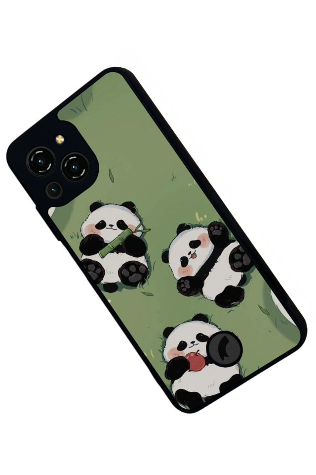Reeder S23 Pro Max Uyumlu Panda Tasarımlı Glossy Premium Kılıf