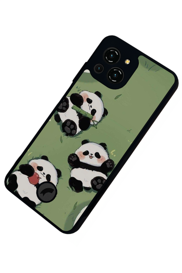 Reeder S23 Pro Max Uyumlu Panda Tasarımlı Glossy Premium Kılıf