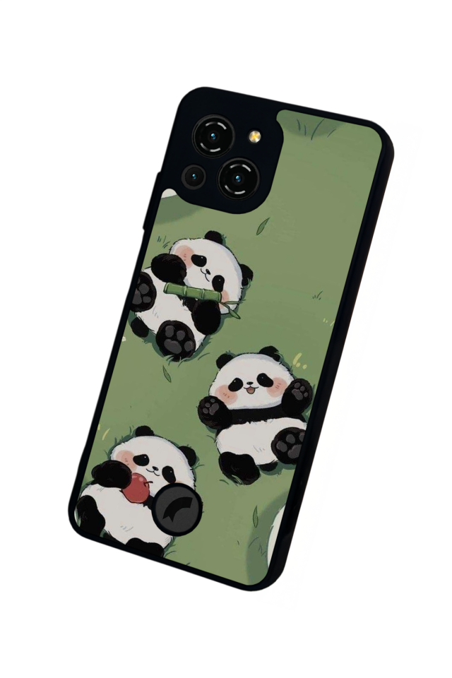 Reeder S23 Pro Max Uyumlu Panda Tasarımlı Glossy Premium Kılıf
