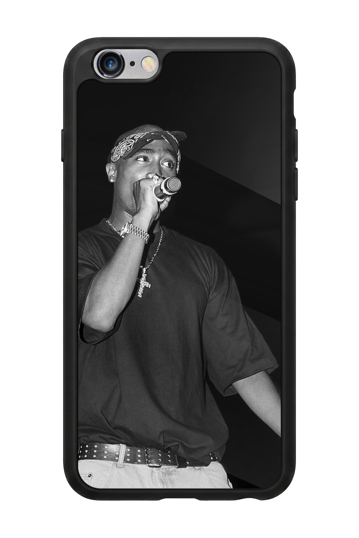 iPhone 6 Plus Uyumlu Tupac Tasarımlı Glossy Premium Kılıf