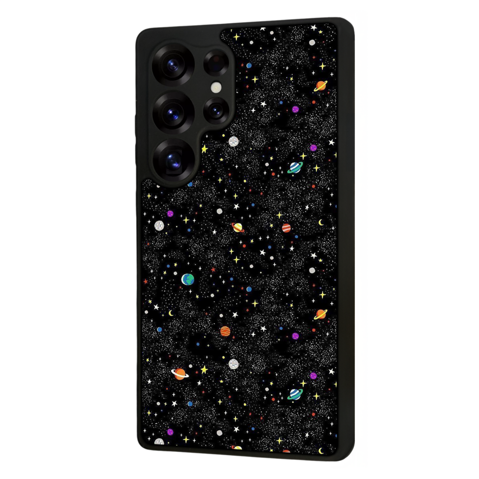 Samsung Galaxy S25 Ultra Uyumlu Uzay Tasarımlı Glossy Premium Kılıf