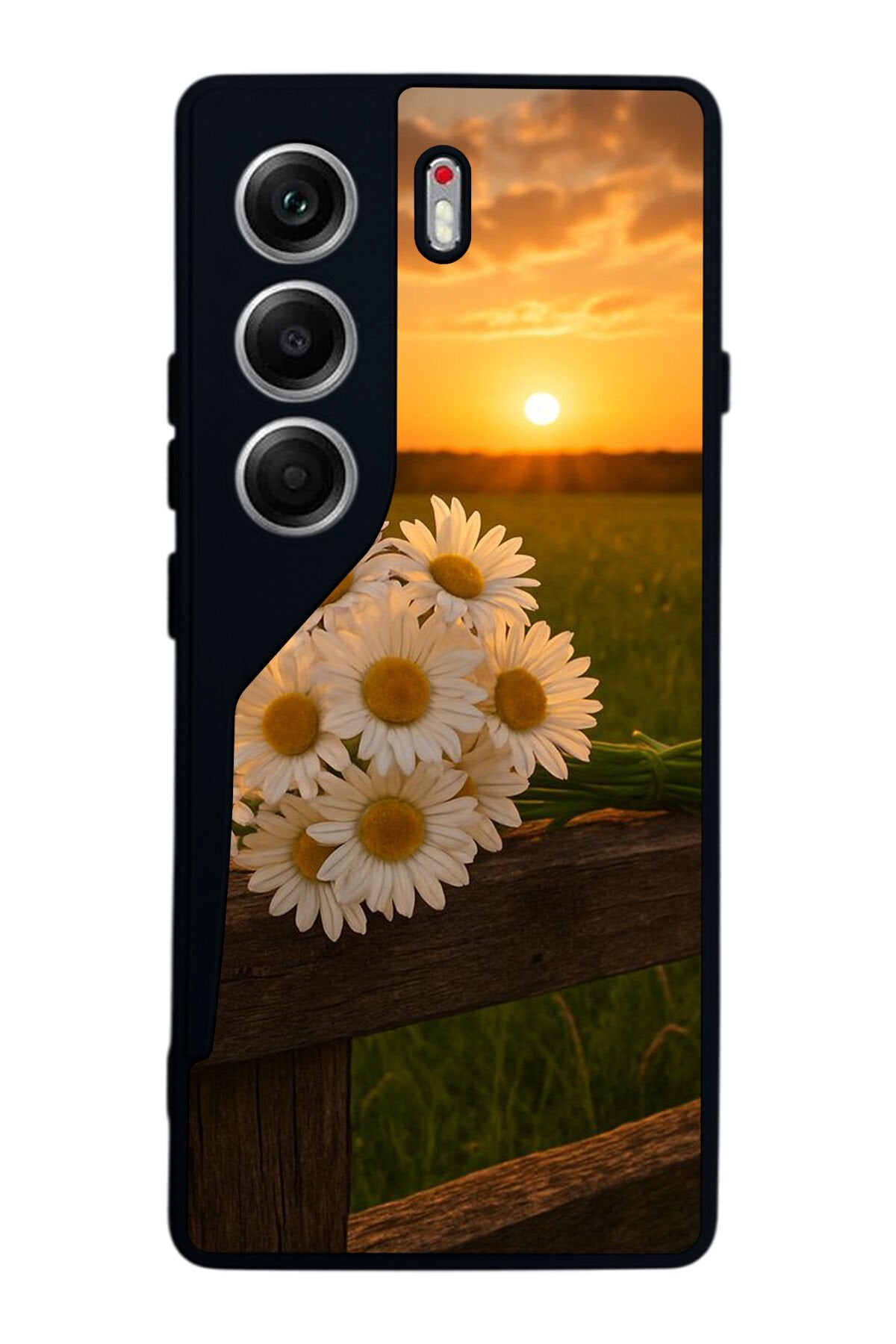 Tecno Camon 40 Uyumlu Cicek Tasarımlı Glossy Premium Kılıf