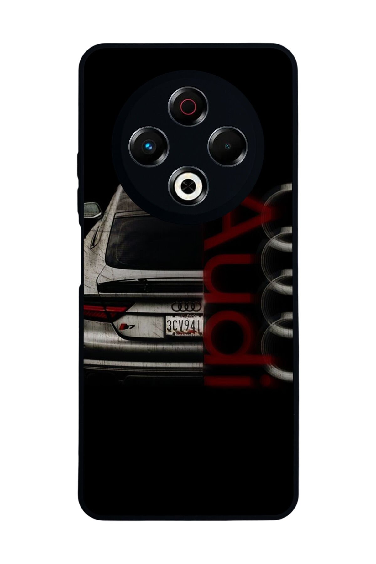 Tecno Spark 30 Uyumlu Audi Tasarımlı Glossy Premium Kılıf