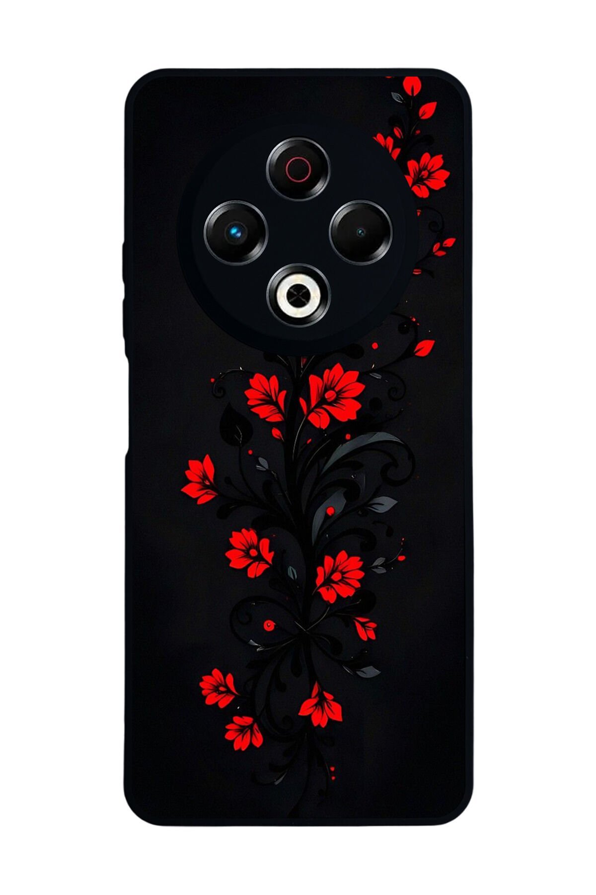 Tecno Spark 30 Uyumlu Floral Tasarımlı Glossy Premium Kılıf