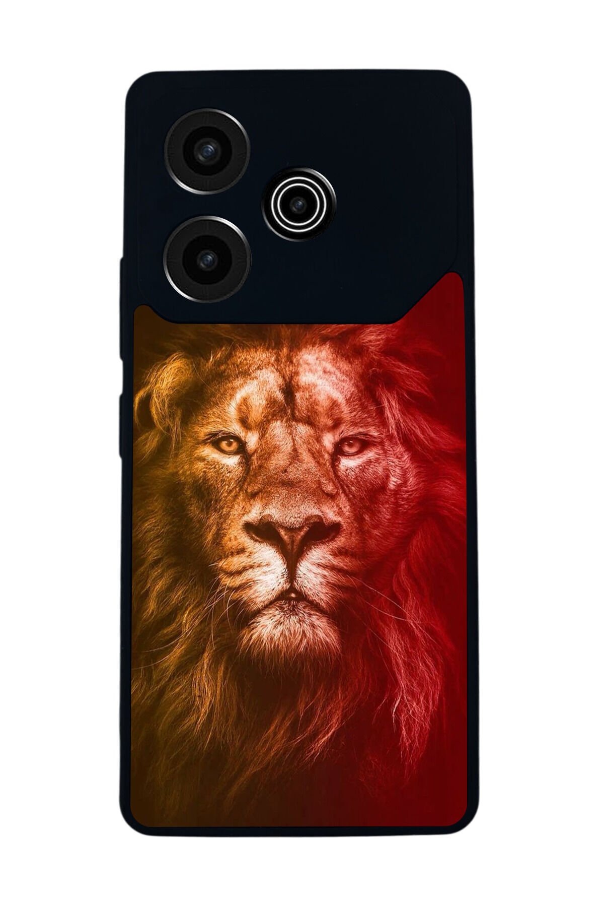 Tecno Pova 6 Uyumlu Aslan Tasarımlı Glossy Premium Kılıf