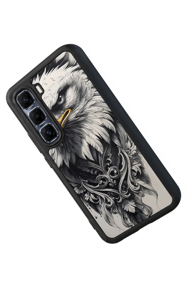 Infinix Hot 60 Pro Plus Uyumlu Besiktas Tasarımlı Glossy Premium Kılıf