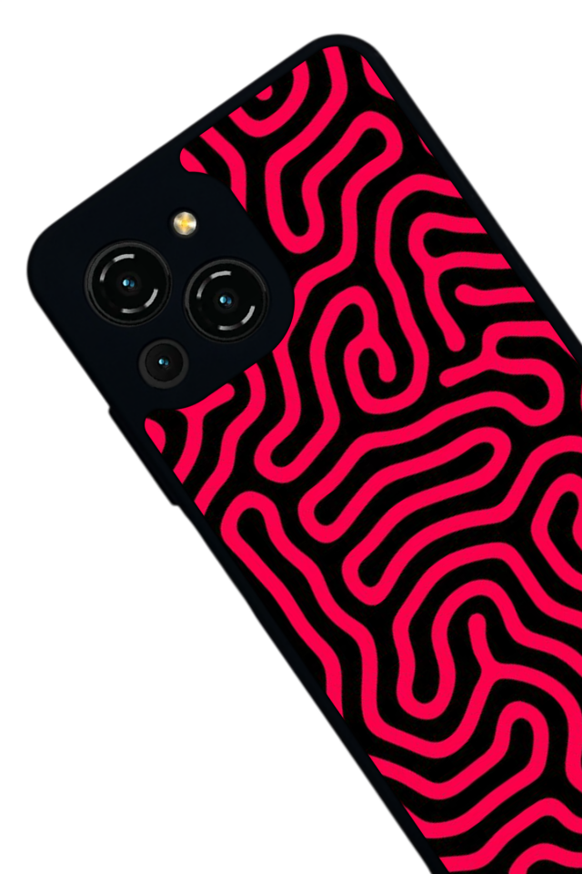 Reeder S23 Pro Max Uyumlu Çizgi Sanatı Tasarımlı Glossy Premium Kılıf