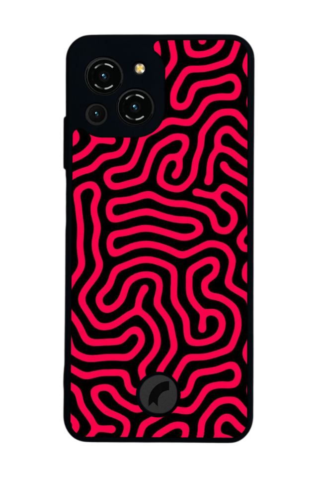 Reeder S23 Pro Max Uyumlu Çizgi Sanatı Tasarımlı Glossy Premium Kılıf