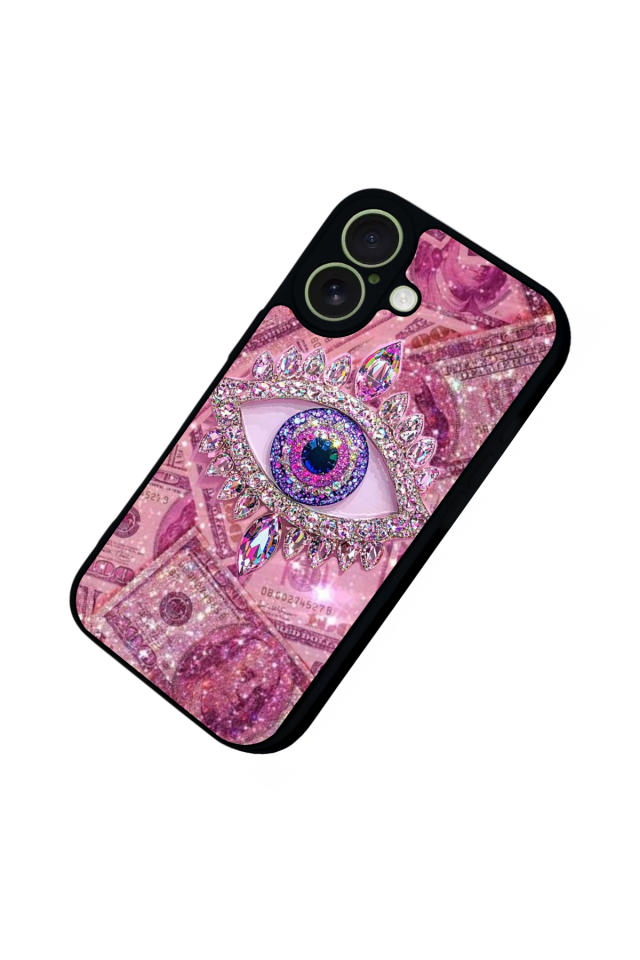 iPhone 17 Uyumlu Göz Tasarımlı Glossy Premium Kılıf