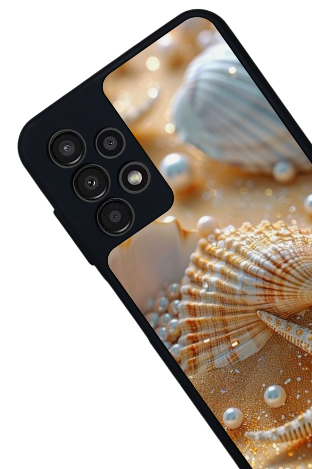Samsung Galaxy A13 Uyumlu  İnci Tasarımlı Glossy Premium Kılıf