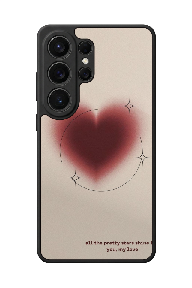 Samsung Galaxy S26 Ultra Uyumlu Kalp Love Tasarımlı Glossy Premium Kılıf
