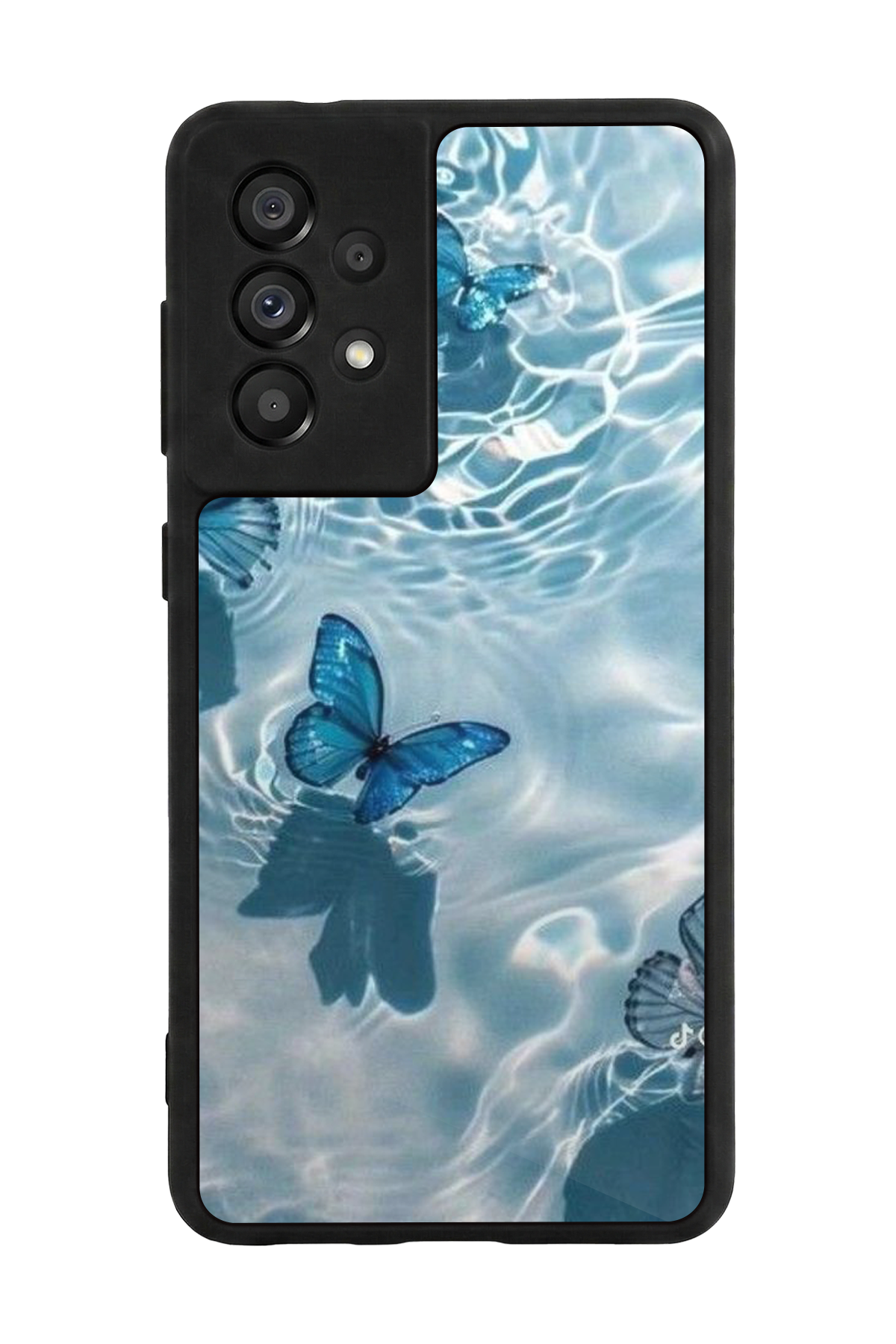 Samsung Galaxy A73 Uyumlu Kelebek Tasarımlı Glossy Premium Kılıf