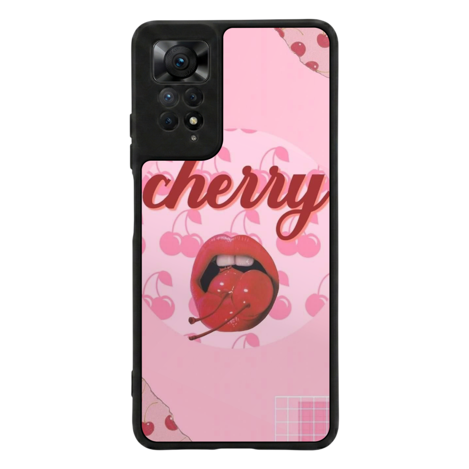 Xiaomi Redmi Note 11 Pro Uyumlu Kiraz Tasarımlı Glossy Premium Kılıf