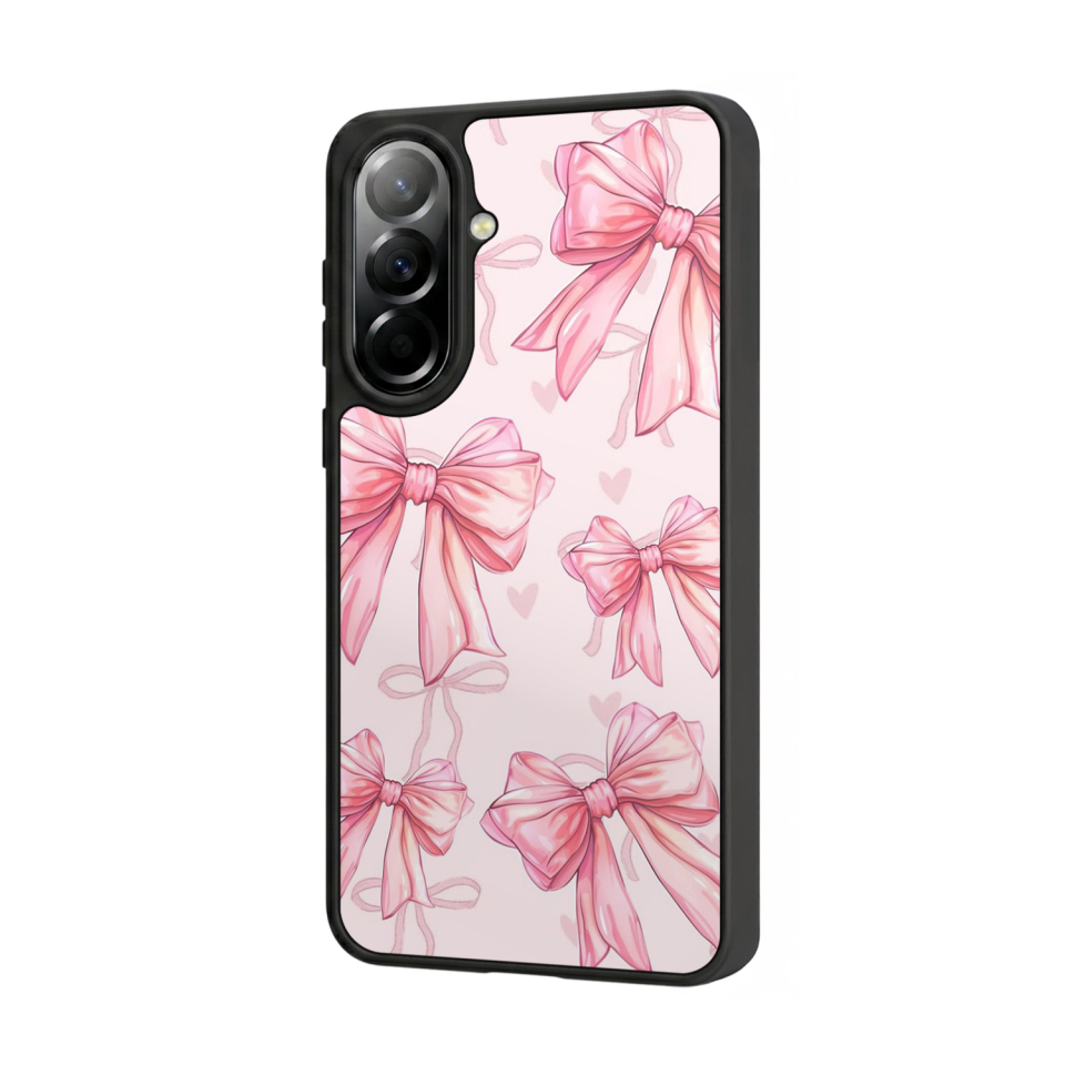 Samsung Galaxy A57 Uyumlu Kurdele Tasarımlı Glossy Premium Kılıf