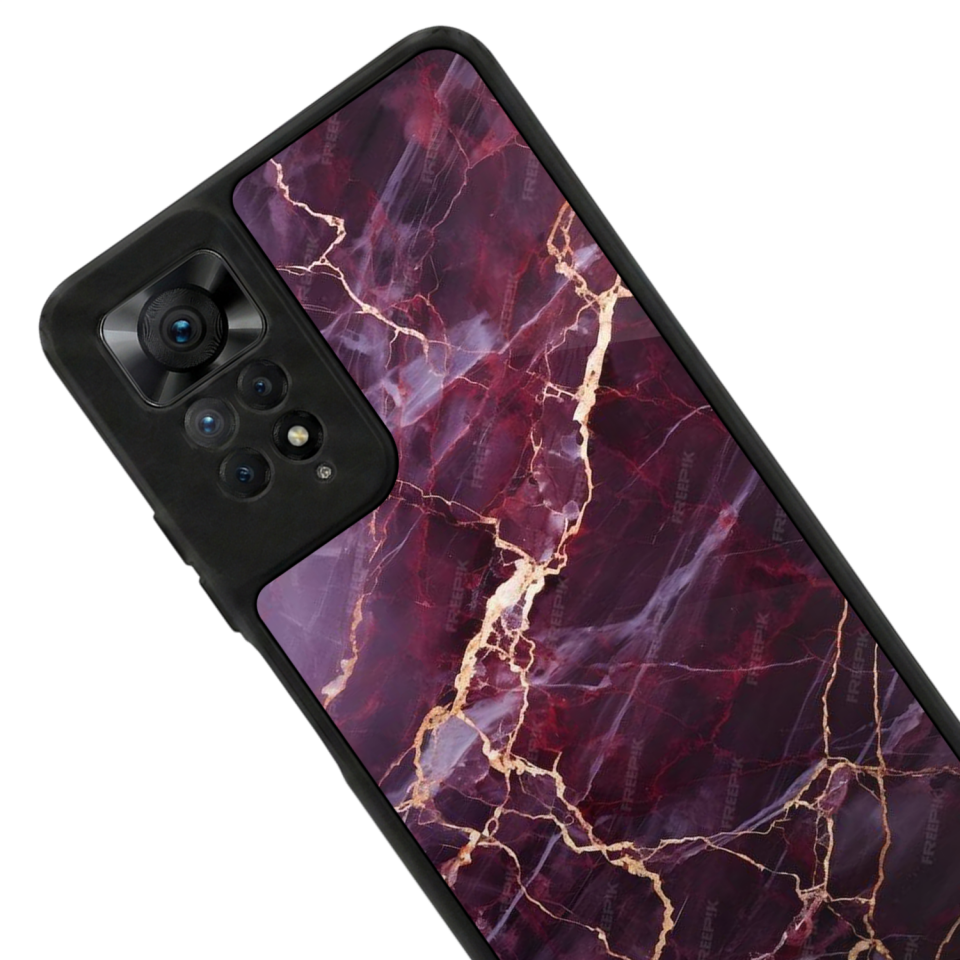 Xiaomi Redmi Note 12 Pro Uyumlu Mermer Marble Tasarımlı Glossy Premium Kılıf