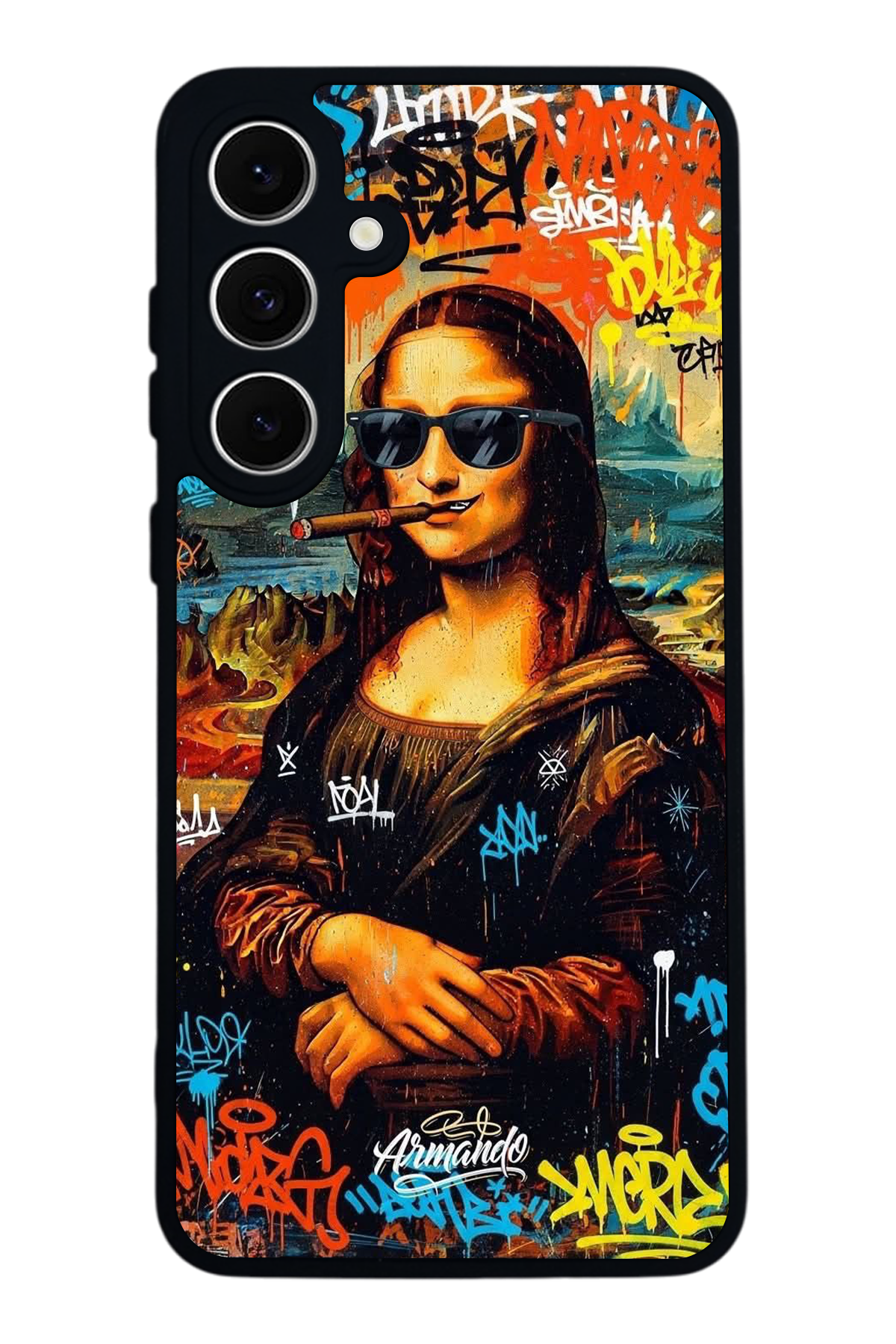 Samsung Galaxy A16 Uyumlu Monalisa Tasarımlı Glossy Premium Kılıf