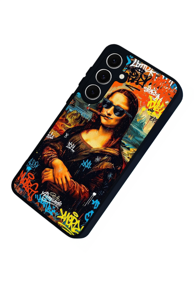 Samsung Galaxy A16 Uyumlu Monalisa Tasarımlı Glossy Premium Kılıf
