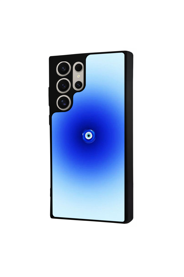 Samsung Galaxy S23 Ultra Uyumlu Nazar Tasarımlı Glossy Premium Kılıf