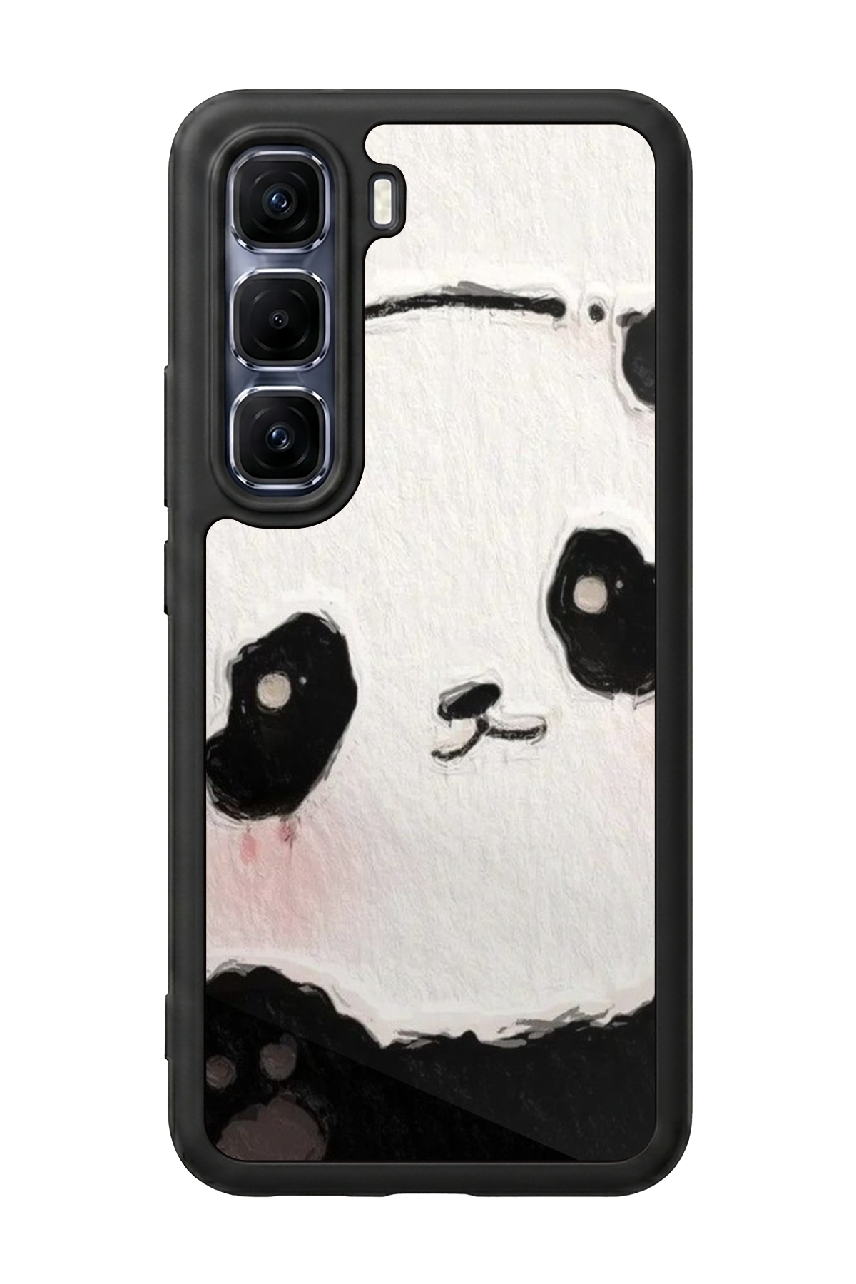 Infinix Hot 60 Pro Plus Uyumlu Panda Tasarımlı Glossy Premium Kılıf