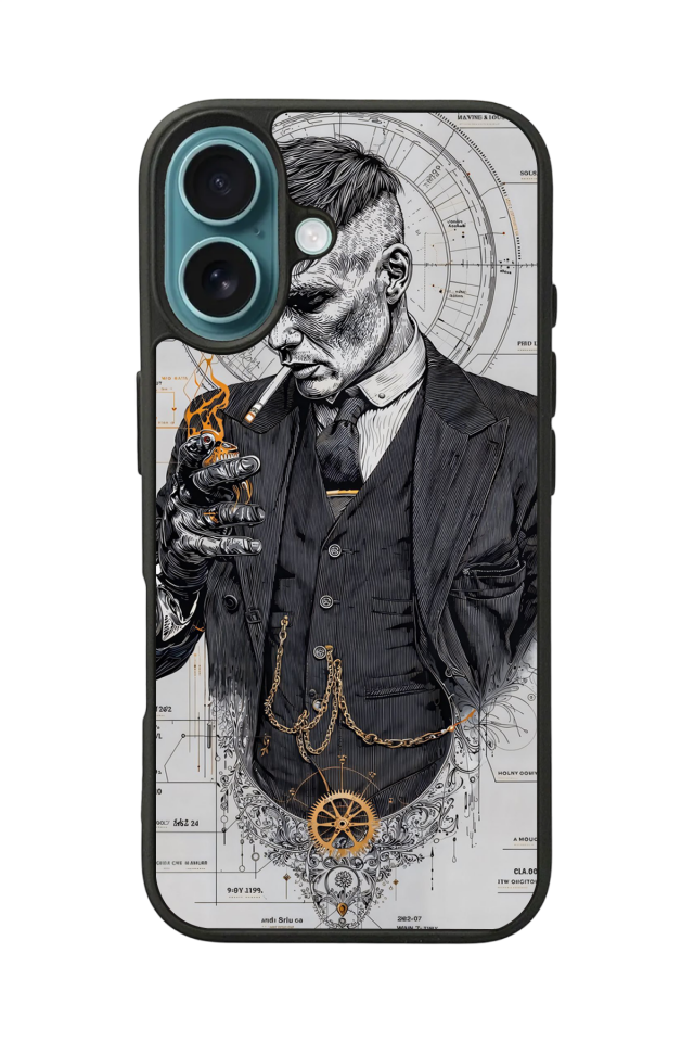 iPhone 16 Uyumlu Peaky Blinders Tasarımlı Glossy Premium Kılıf