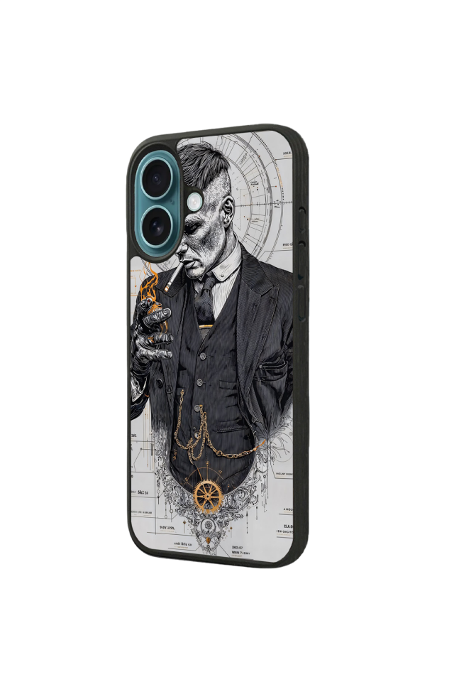 iPhone 16 Uyumlu Peaky Blinders Tasarımlı Glossy Premium Kılıf