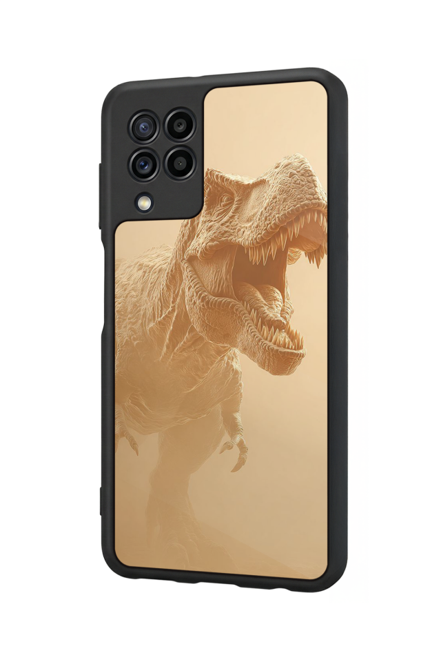 Samsung Galaxy M32 Uyumlu Dinazor Tasarımlı Glossy Premium Kılıf