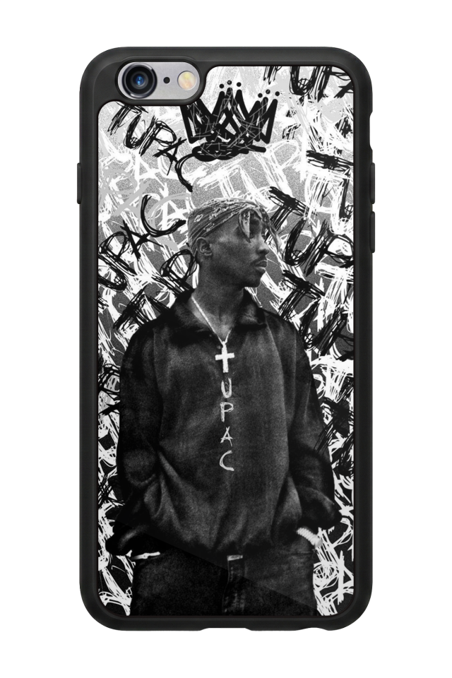 iPhone 6 Plus Uyumlu Tupac Tasarımlı Glossy Premium Kılıf