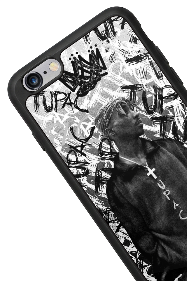 iPhone 6 Plus Uyumlu Tupac Tasarımlı Glossy Premium Kılıf