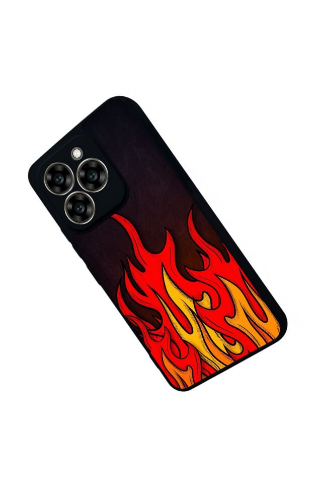 Reeder S919 Uyumlu Retro Flame Patterns Tasarımlı Glossy Premium Kılıf
