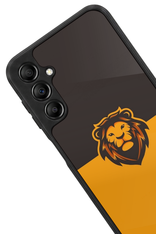 Samsung Galaxy A14 Uyumlu Aslan Tasarımlı Glossy Premium Kılıf