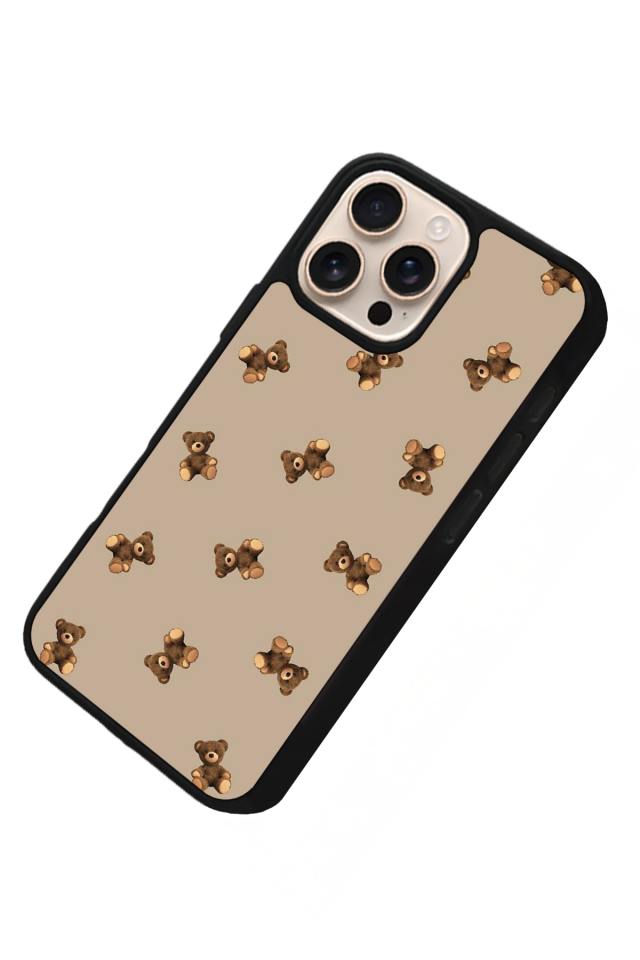 iPhone 16 Pro Uyumlu Ayı Tasarımlı Glossy Premium Kılıf