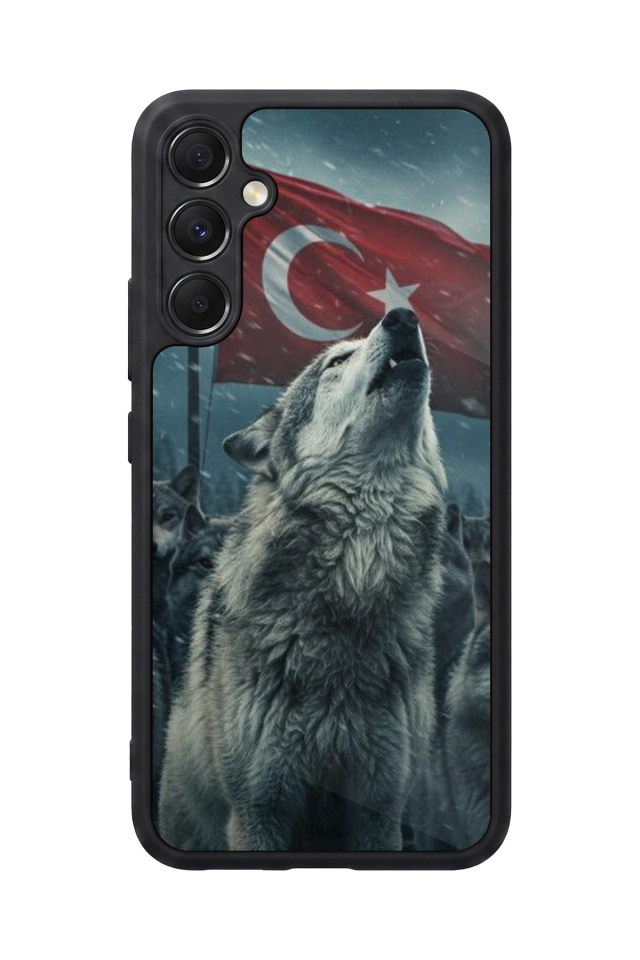 Samsung Galaxy M34 Uyumlu Bozkurt Tasarımlı Glossy Premium Kılıf