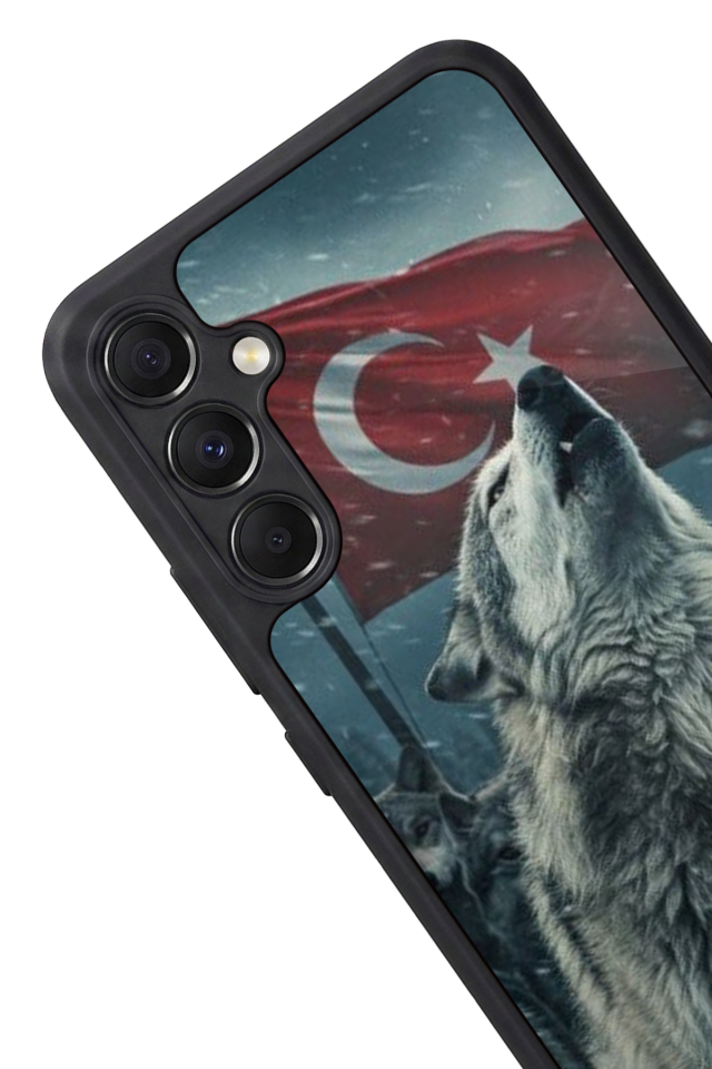 Samsung Galaxy M34 Uyumlu Bozkurt Tasarımlı Glossy Premium Kılıf