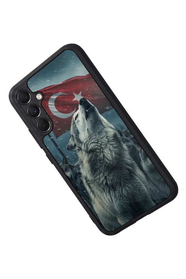 Samsung Galaxy M34 Uyumlu Bozkurt Tasarımlı Glossy Premium Kılıf