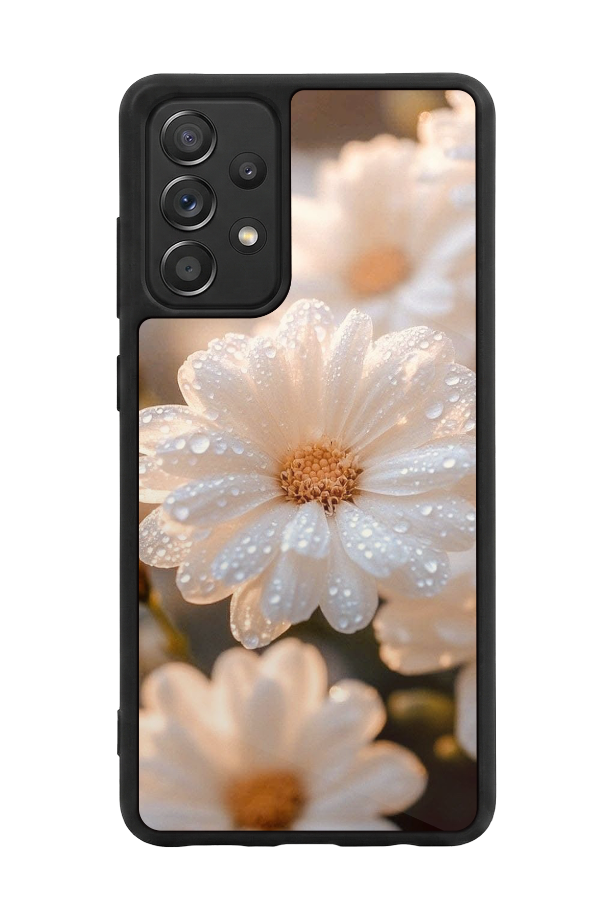 Samsung Galaxy A72 Uyumlu Cicek Tasarımlı Glossy Premium Kılıf